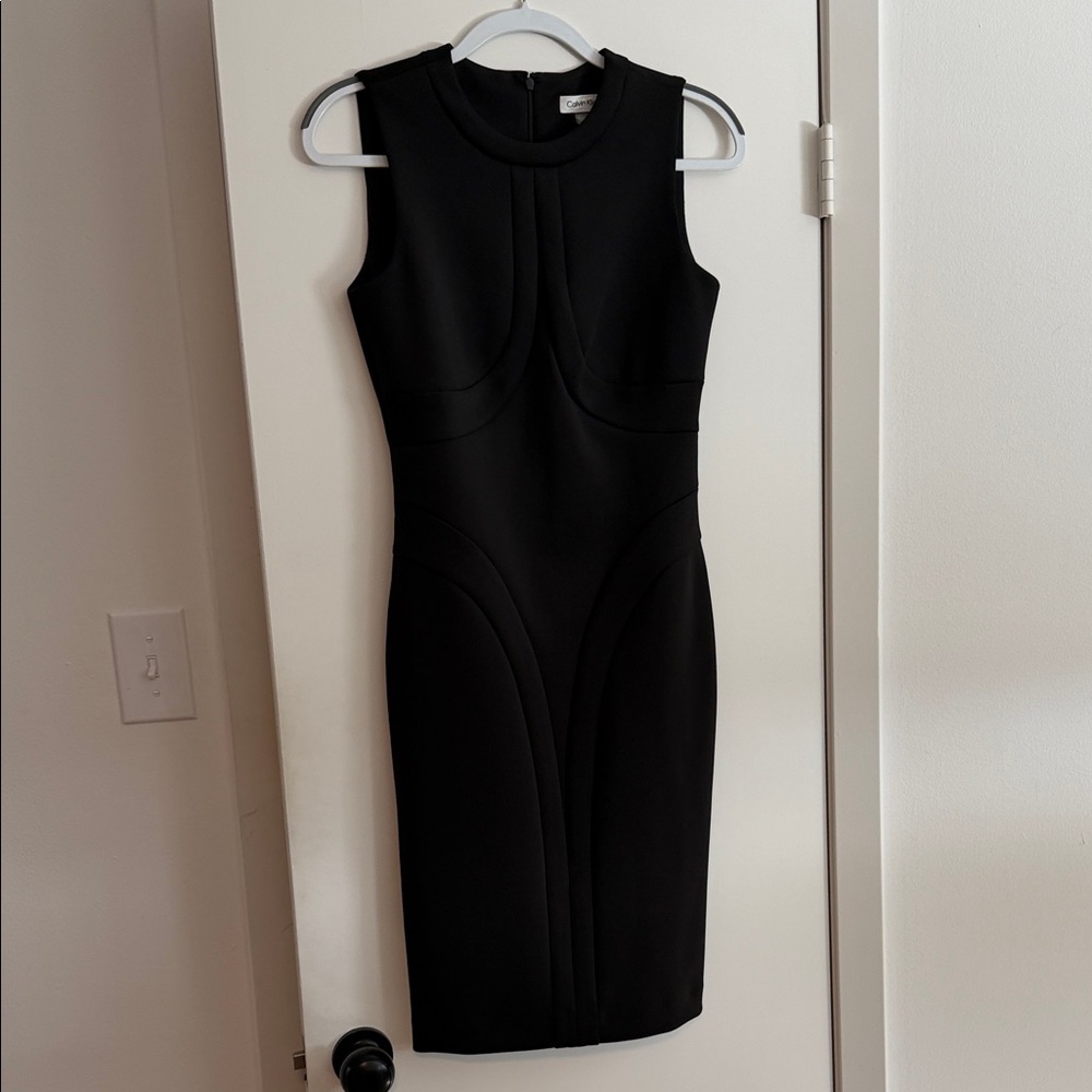 Calvin Klein Black Midi Dress